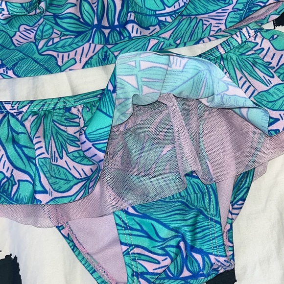 Cat & Jack Ruffle 2 Piece Swimsuit - Picture 2 of 5